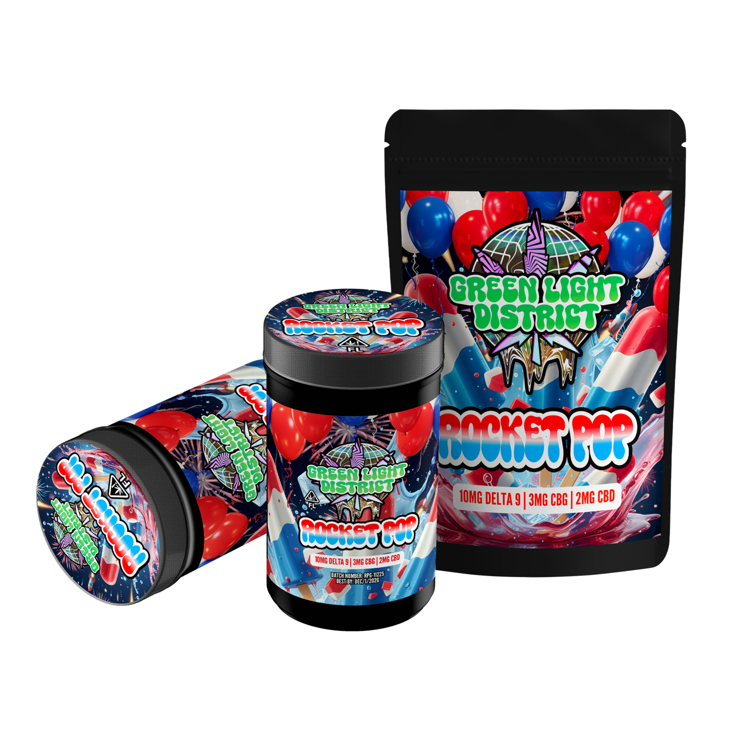 Rocket Pop - 10ct - 10mg D9 | 3mg CBG | 2mg CBD