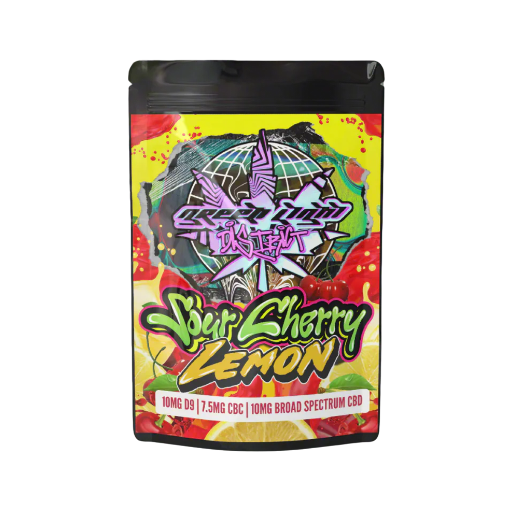 Sour Cherry Lemon Gummies - 10ct - 10mg D9 - 7.5mg CBC - 10mg Broad Spectrum CBD