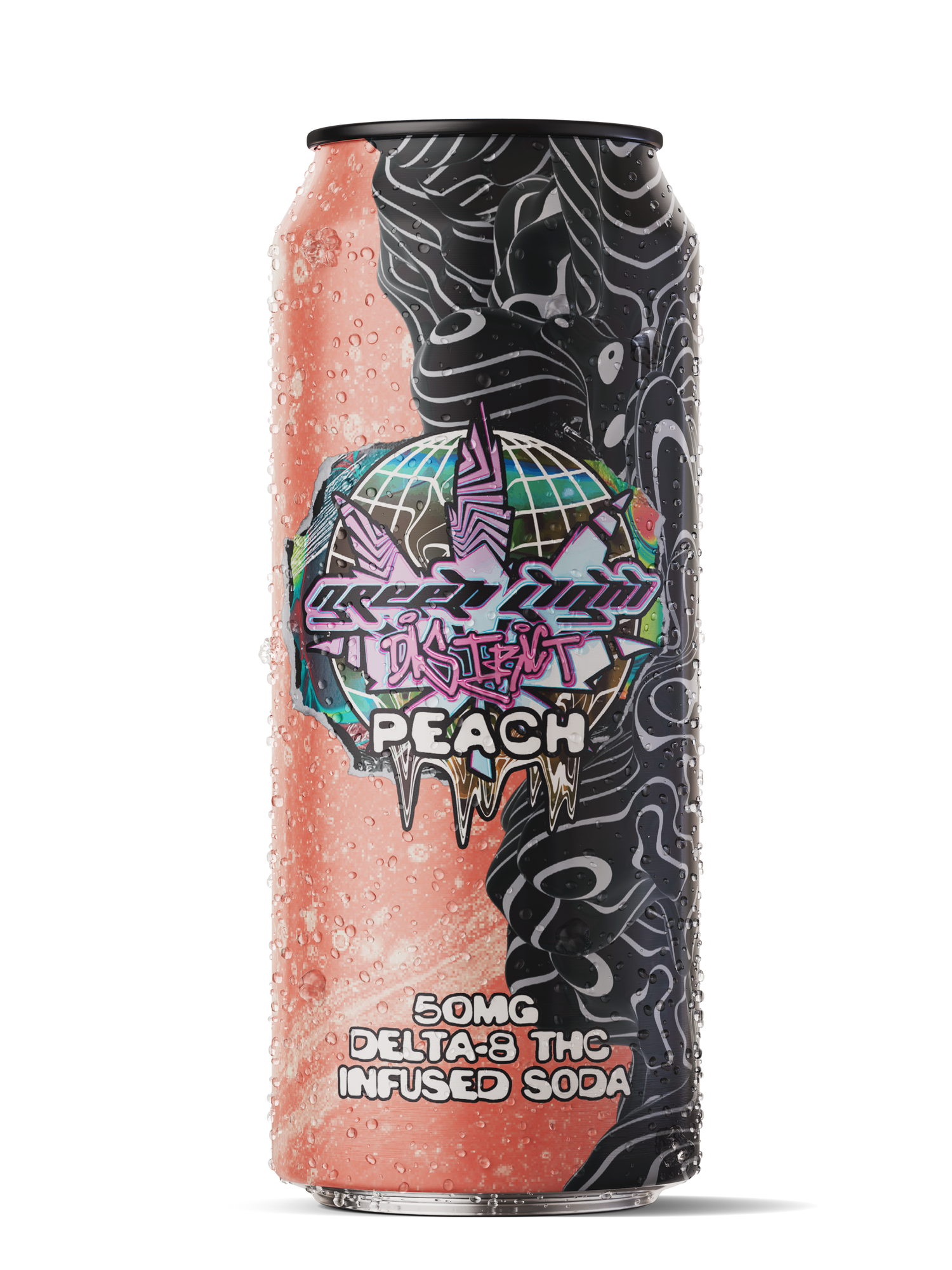 Peach Kickback - Delta 8 Infused Soda
