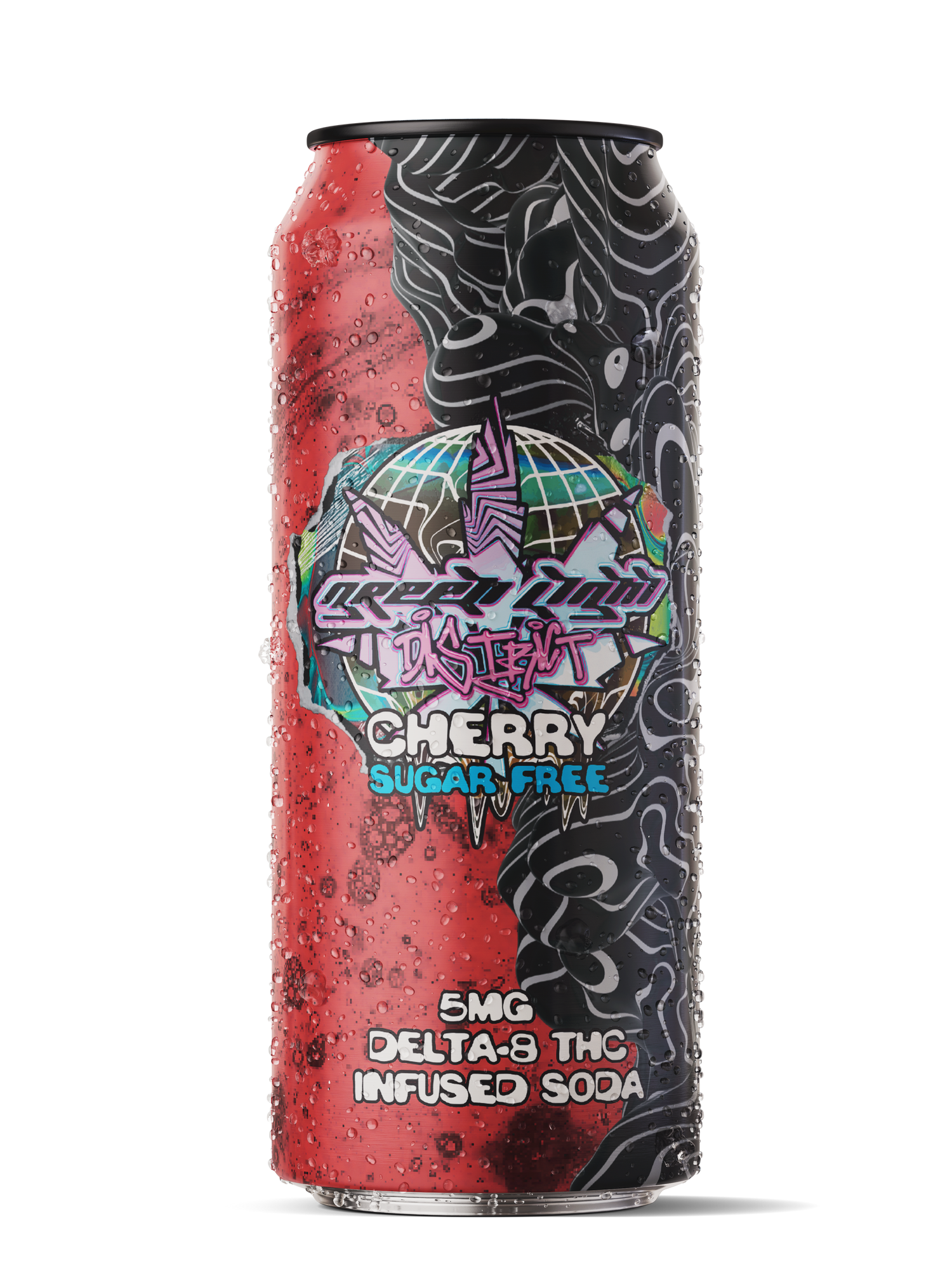 Zero Sugar Cherry Kickback - 5mg Delta 8 Infused Soda