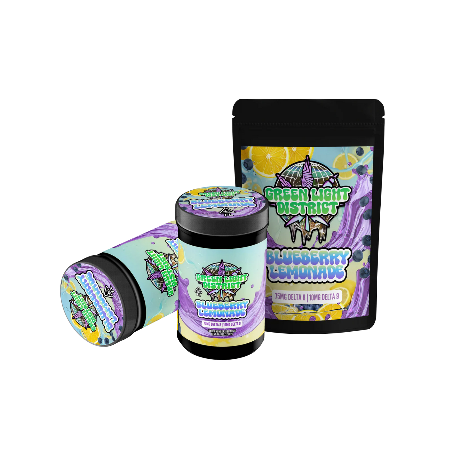 Blueberry Lemonade - 10ct - 75mg D8 | 10mg D9